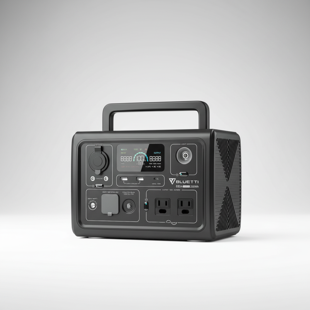 BLUETTI EB3A Portable Power Station 268Wh LiFePO4 Solar Generator 600W Pure Sine Wave