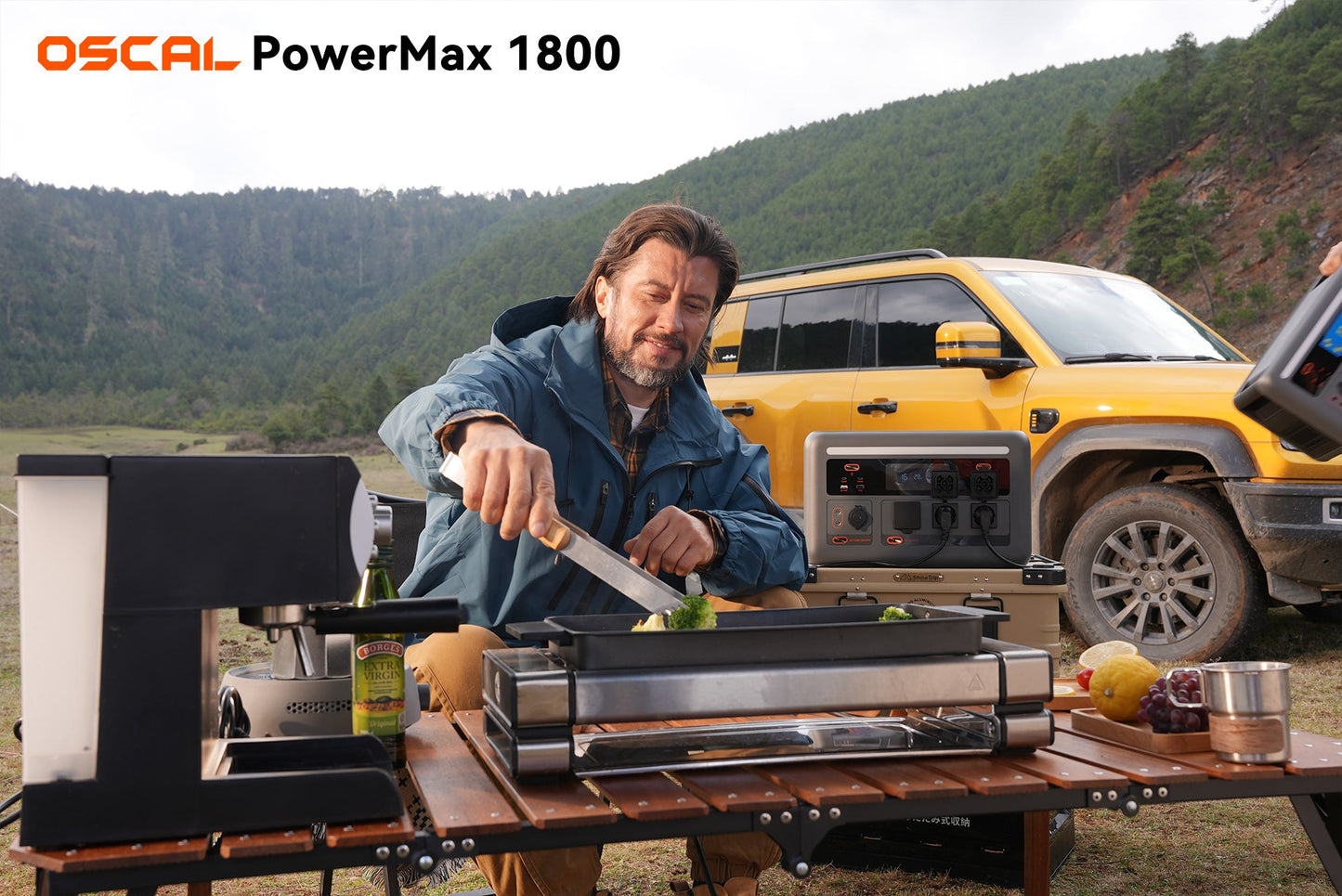 OSCAL PowerMax 1800 SE Expandable Portable Power Station 1872Wh LiFePO4 Solar Generator