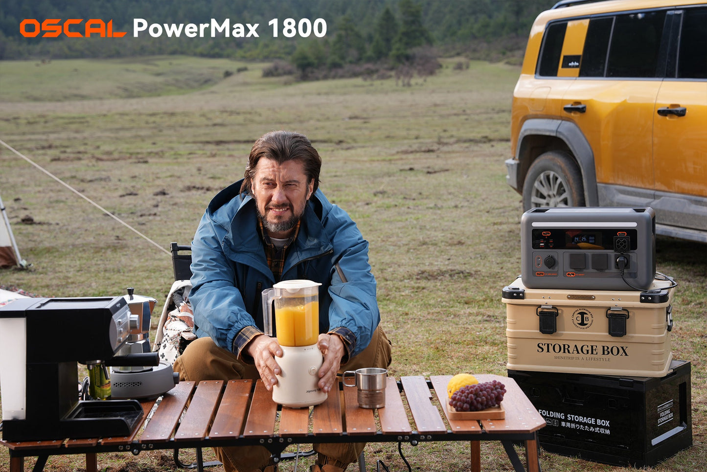 OSCAL PowerMax 1800 SE Expandable Portable Power Station 1872Wh LiFePO4 Solar Generator