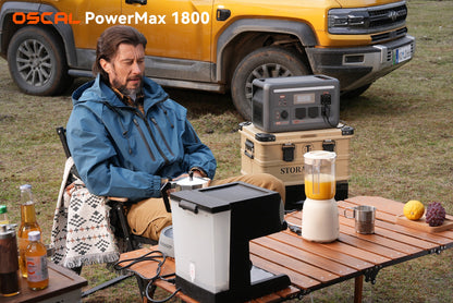 OSCAL PowerMax 1800 SE Expandable Portable Power Station 1872Wh LiFePO4 Solar Generator