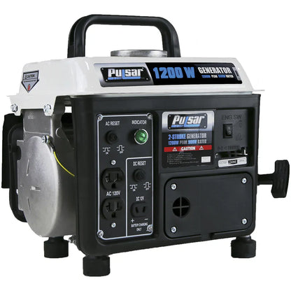 PULSAR GAS 1200W Peak 900W Rated 2-Stroke Portable Inverter Generator