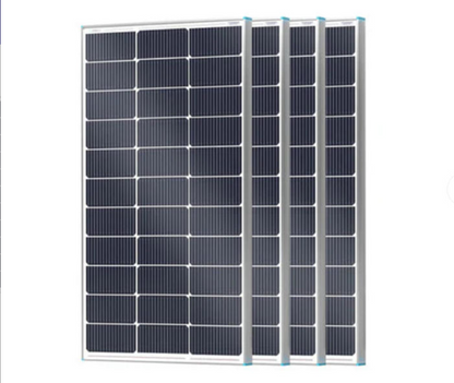 100W Flexible Monocrystalline Solar Panel, Lightweight Black PV Module