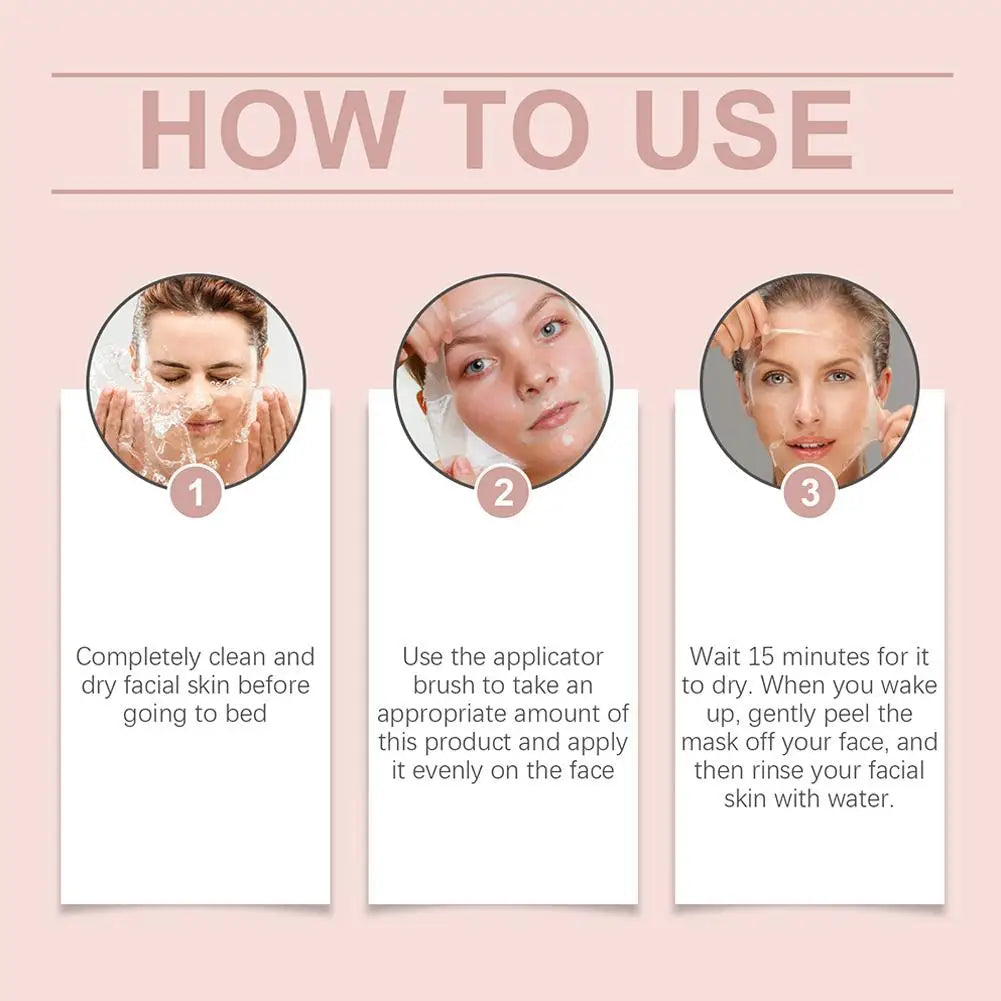 how to use a facial mask with step-by-step.
