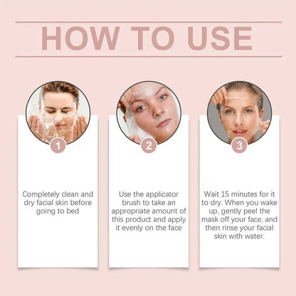 how to use a facial mask with step-by-step.