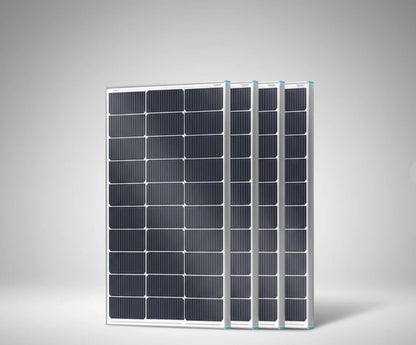 100W Flexible Monocrystalline Solar Panel, Lightweight Black PV Module